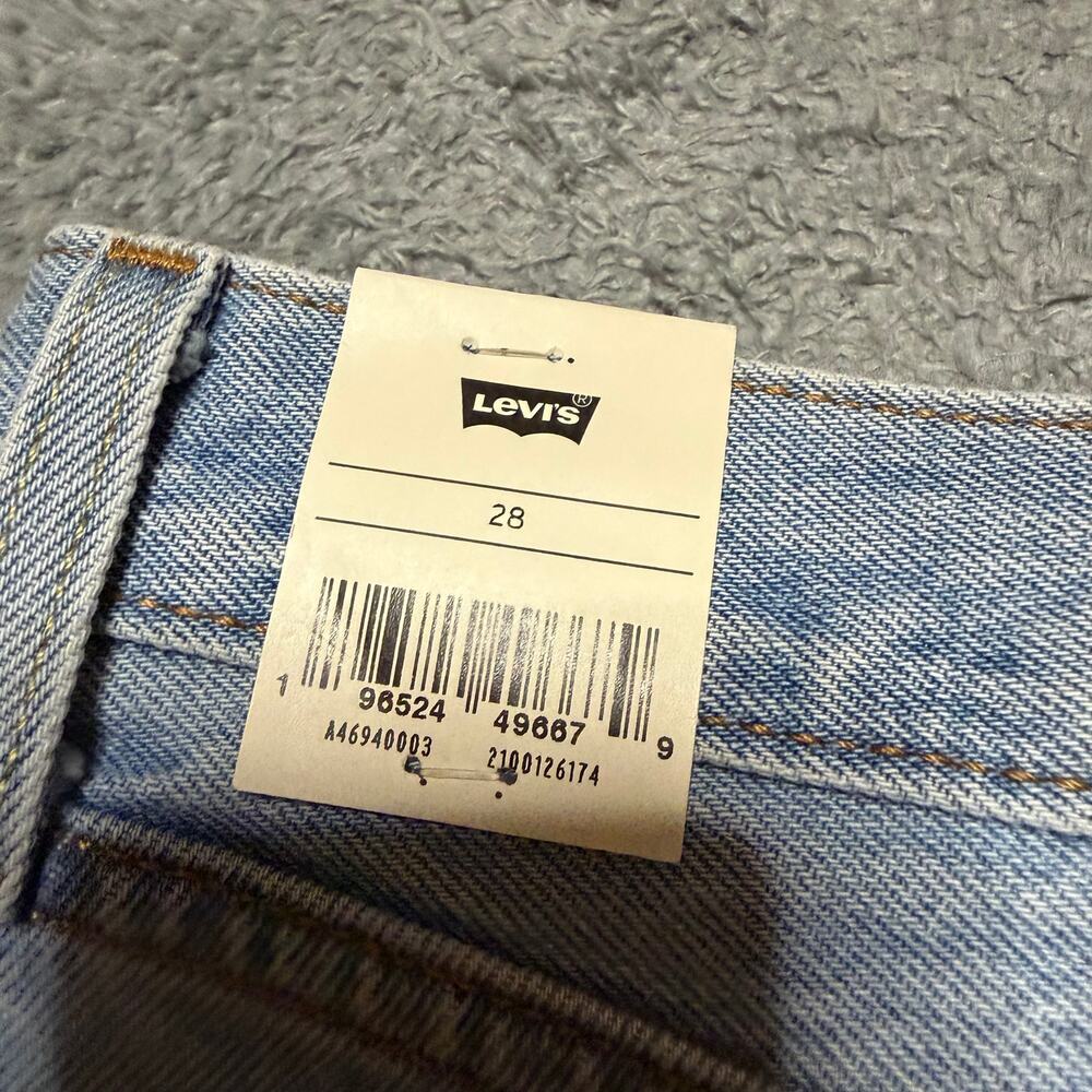 Levis Icon Skirt Denim Womens 28 Mini Skirt Blue Premium - Picture 2 of 9